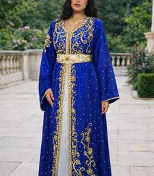  Abaya Georgette Zari Embroidered Kaftan