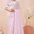 lavender georgette saree with zari resham sequin work