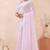 lavender georgette saree with zari resham sequin work