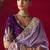 lavender fancy saree with sequins dhaga & thread embroidered butti and designer blouse