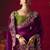 magenta fancy saree with sequins dhaga & thread embroidered butti and designer blouse