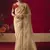beige fancy saree with sequins dhaga & thread embroidered butti and designer blouse