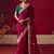 rani pink fancy saree with sequins dhaga & thread embroidered butti and designer blouse