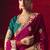rani pink fancy saree with sequins dhaga & thread embroidered butti and designer blouse