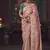 baby pink silk blend with heavy embroidery work wedding wear designer saree