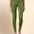 ArmyGreen Microfiber elastane stretch soft ankle length leggings with ultrasoft waistband