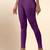 BerryPurple Microfiber elastane stretch soft ankle length leggings with ultrasoft waistband