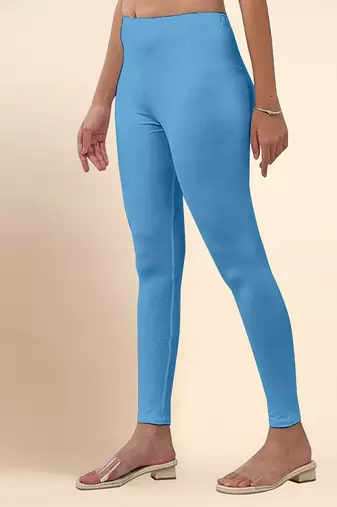 BlueIce Microfiber elastane stretch soft ankle length leggings with ultrasoft waistband
