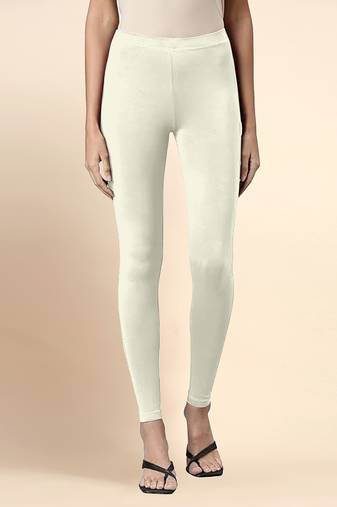 Butter Microfiber elastane stretch soft ankle length leggings with ultrasoft waistband