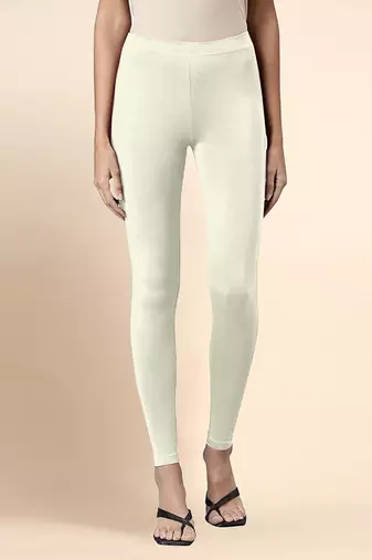 Butter Microfiber elastane stretch soft ankle length leggings with ultrasoft waistband