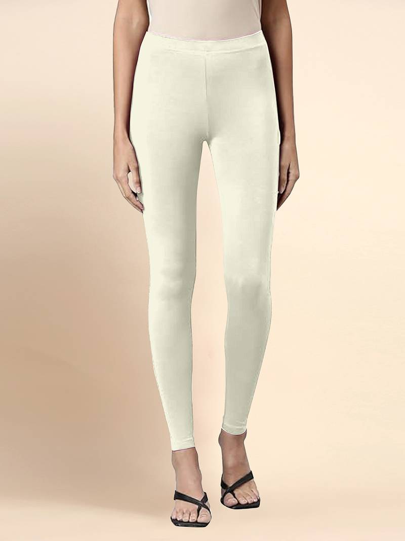 Butter Microfiber elastane stretch soft ankle length leggings with ultrasoft waistband