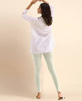 Butter Microfiber elastane stretch soft ankle length leggings with ultrasoft waistband 2