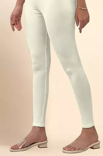Butter Microfiber elastane stretch soft ankle length leggings with ultrasoft waistband