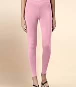 CottonCandy Microfiber elastane stretch soft ankle length leggings with ultrasoft waistband