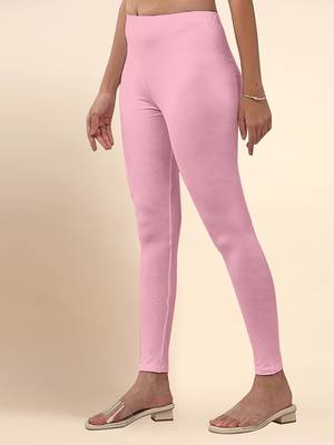 CottonCandy Microfiber elastane stretch soft ankle length leggings with ultrasoft waistband 3
