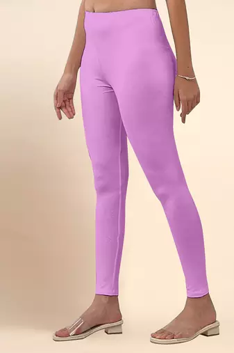 CupCake Microfiber elastane stretch soft ankle length leggings with ultrasoft waistband