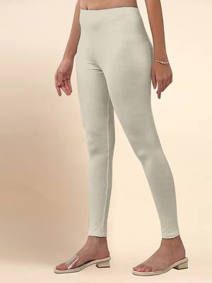 DarkBeige Microfiber elastane stretch soft ankle length leggings with ultrasoft waistband 3