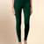 DarkGreen Microfiber elastane stretch soft ankle length leggings with ultrasoft waistband