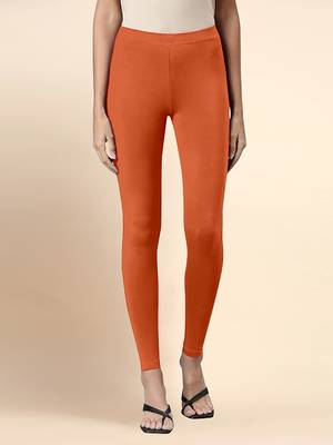 DusstyOrange Microfiber elastane stretch soft ankle length leggings with ultrasoft waistband 1