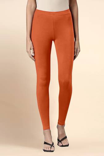 DusstyOrange Microfiber elastane stretch soft ankle length leggings with ultrasoft waistband