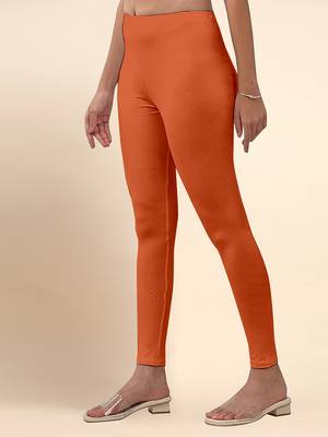DusstyOrange Microfiber elastane stretch soft ankle length leggings with ultrasoft waistband 3