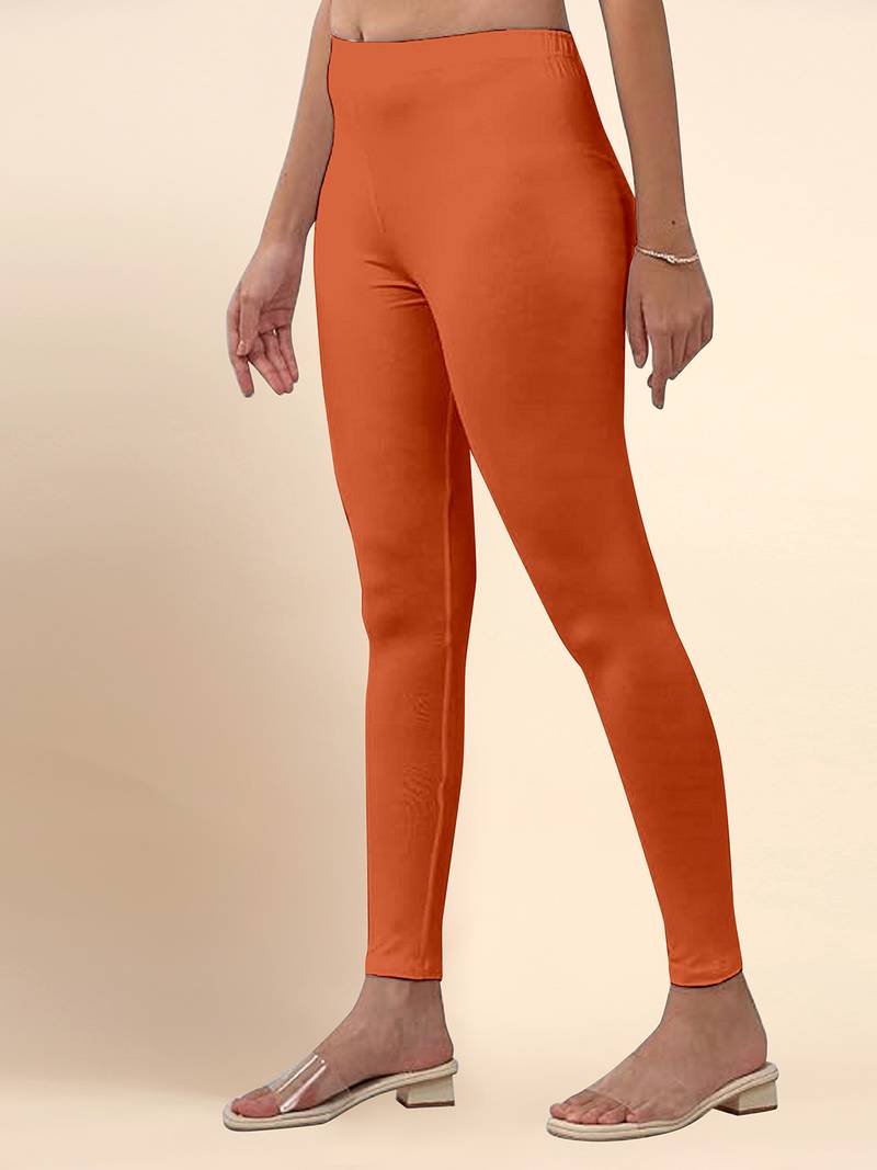 DusstyOrange Microfiber elastane stretch soft ankle length leggings with ultrasoft waistband