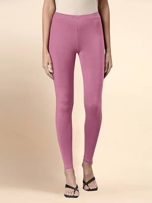 Flamingo Microfiber elastane stretch soft ankle length leggings with ultrasoft waistband 1