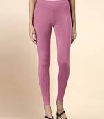 Flamingo Microfiber elastane stretch soft ankle length leggings with ultrasoft waistband