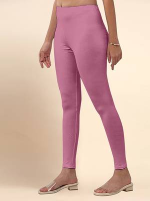 Flamingo Microfiber elastane stretch soft ankle length leggings with ultrasoft waistband 3