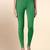 Green Microfiber elastane stretch soft ankle length leggings with ultrasoft waistband