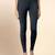 Grey Microfiber elastane stretch soft ankle length leggings with ultrasoft waistband