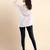 Grey Microfiber elastane stretch soft ankle length leggings with ultrasoft waistband