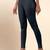 Grey Microfiber elastane stretch soft ankle length leggings with ultrasoft waistband