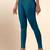Indigo Microfiber elastane stretch soft ankle length leggings with ultrasoft waistband