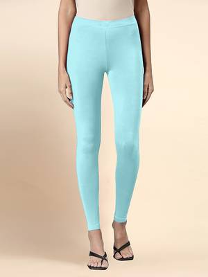 LightAqua Microfiber elastane stretch soft ankle length leggings with ultrasoft waistband 1