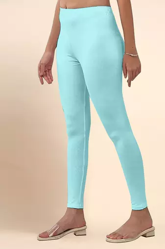 LightAqua Microfiber elastane stretch soft ankle length leggings with ultrasoft waistband