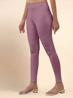 LightOnion Microfiber elastane stretch soft ankle length leggings with ultrasoft waistband 3