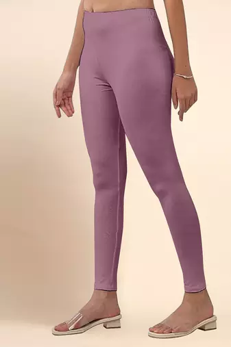 LightOnion Microfiber elastane stretch soft ankle length leggings with ultrasoft waistband