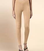 LightPeach Microfiber elastane stretch soft ankle length leggings with ultrasoft waistband