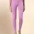 Lilac Microfiber elastane stretch soft ankle length leggings with ultrasoft waistband