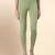 OliveGreen Microfiber elastane stretch soft ankle length leggings with ultrasoft waistband