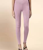 OrchidPink Microfiber elastane stretch soft ankle length leggings with ultrasoft waistband