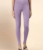 PalePurple Microfiber elastane stretch soft ankle length leggings with ultrasoft waistband