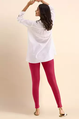 RasBerry Microfiber elastane stretch soft ankle length leggings with ultrasoft waistband
