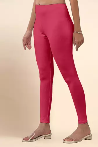RasBerry Microfiber elastane stretch soft ankle length leggings with ultrasoft waistband
