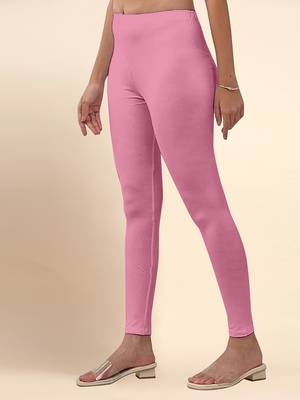 RosePink Microfiber elastane stretch soft ankle length leggings with ultrasoft waistband 3