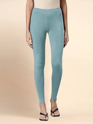 SageGreen Microfiber elastane stretch soft ankle length leggings with ultrasoft waistband 1