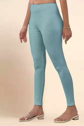 SageGreen Microfiber elastane stretch soft ankle length leggings with ultrasoft waistband