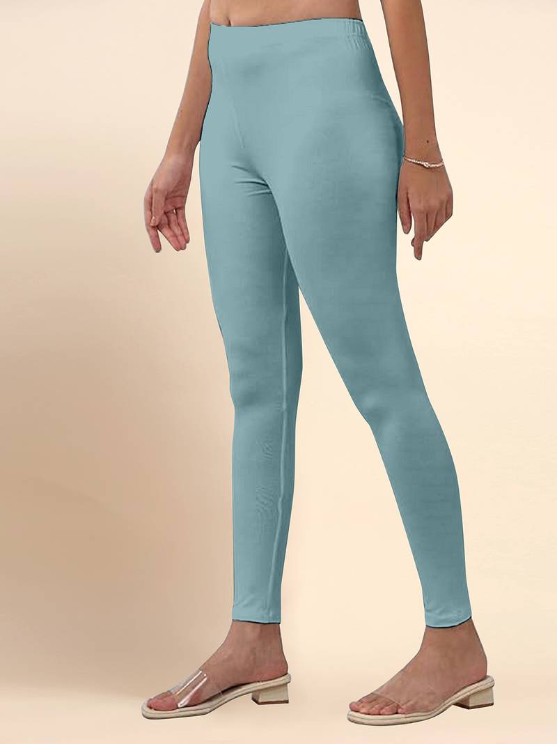 SageGreen Microfiber elastane stretch soft ankle length leggings with ultrasoft waistband