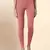 SalmonPink Microfiber elastane stretch soft ankle length leggings with ultrasoft waistband
